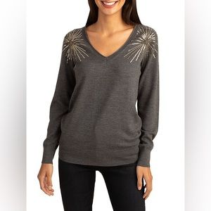 Trina Turk Evangeline Embellished Sweater